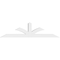 Ekena Millwork Richland Architectural Grade PVC Gable Bracket, 108"W x 27"H x 6"D x 6"F, 6/12 Pitch GBP108X27X0606RIC00 - alternate 5